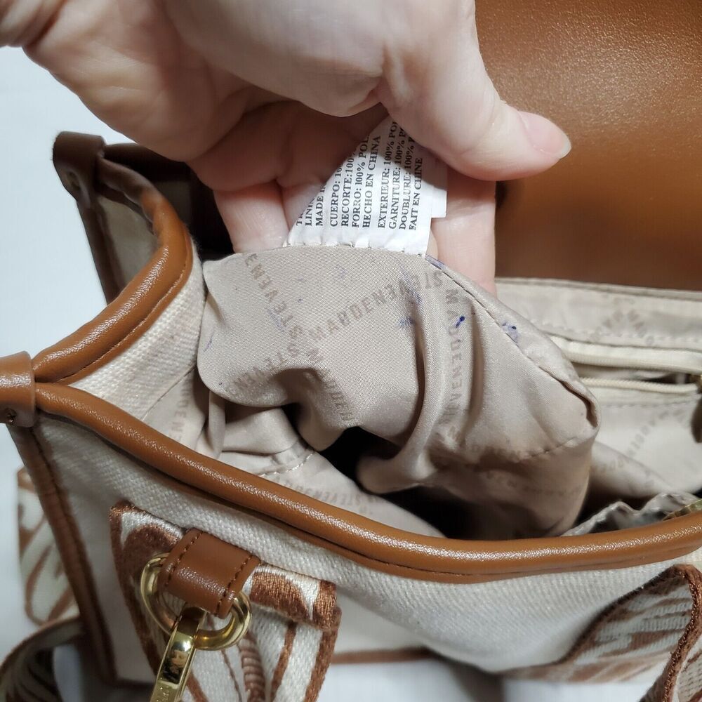 Steve Madden Tiktok Satchel Bwebber Creme Brown Bag Tiktok Viral Purse - Picture 12 of 16